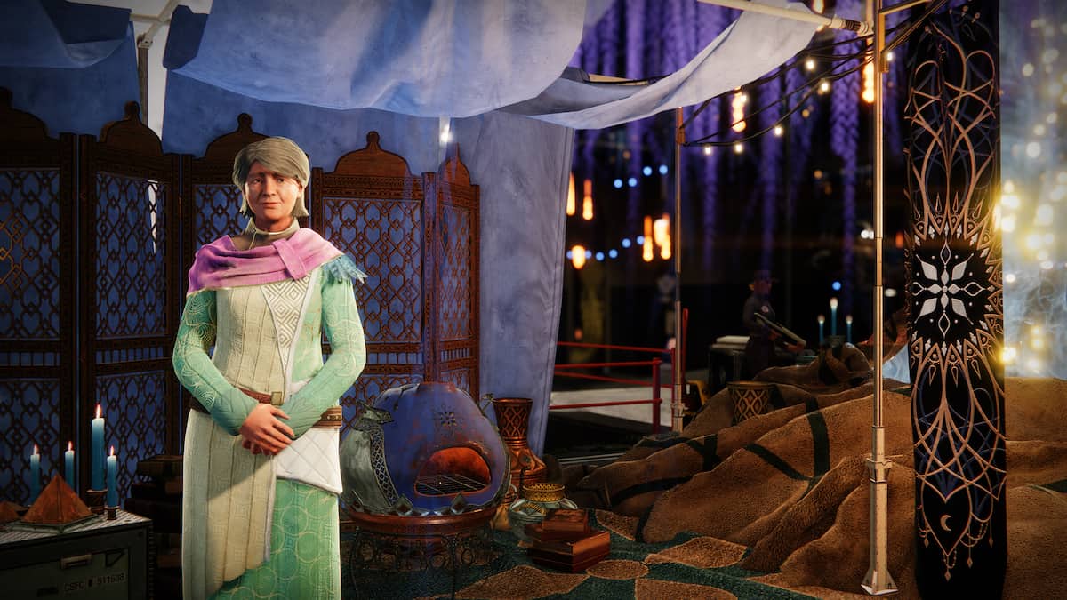 Eva Levante in the Tower as a promotional image for the Dawning 2023.