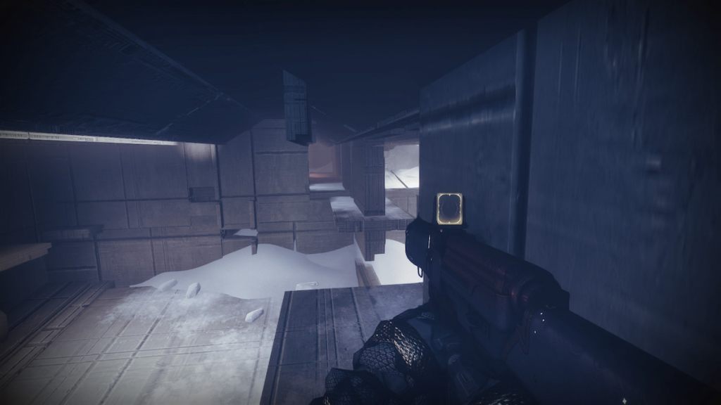 A small hole in the wall, barely enough to fit a Guardian.