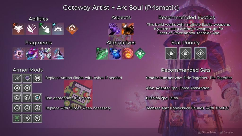 A build using Getaway Artist on Prismatic.