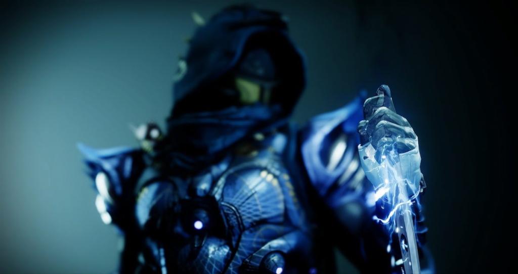 A Hunter with Gifted Conviction in Destiny 2 Renegades, in the Arc visibility screen.