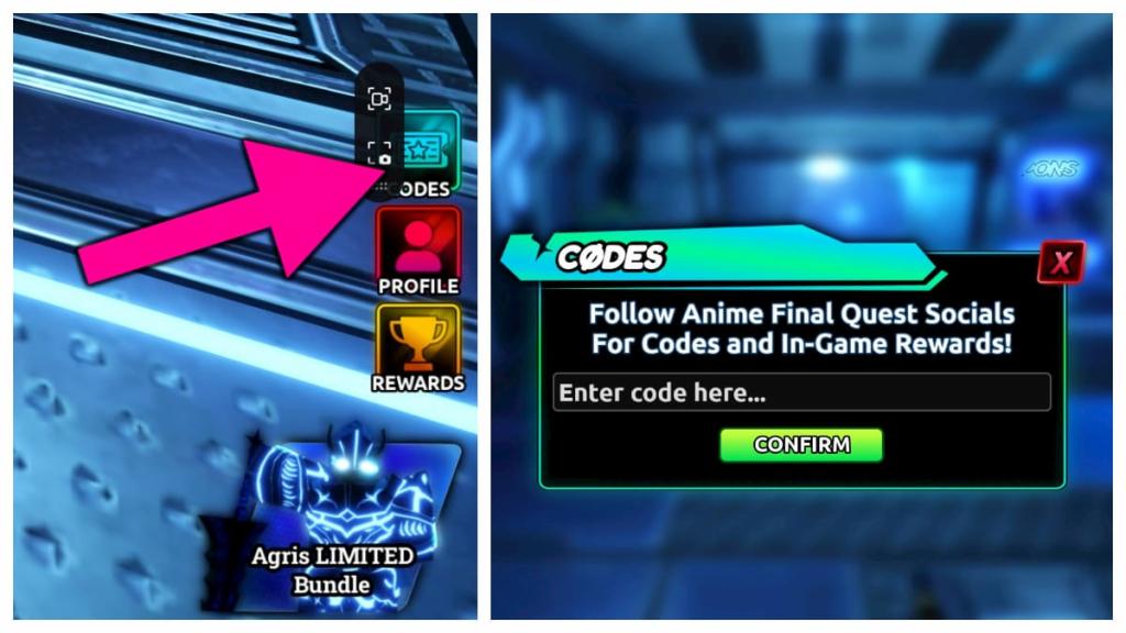 How to redeem Anime Final Quest codes.