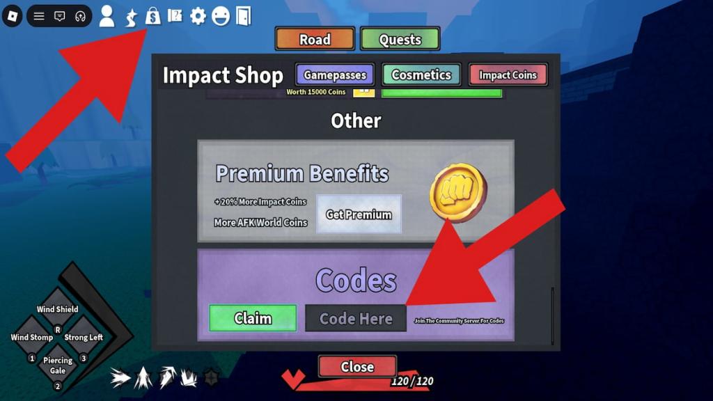 How to redeem Impact Arena codes