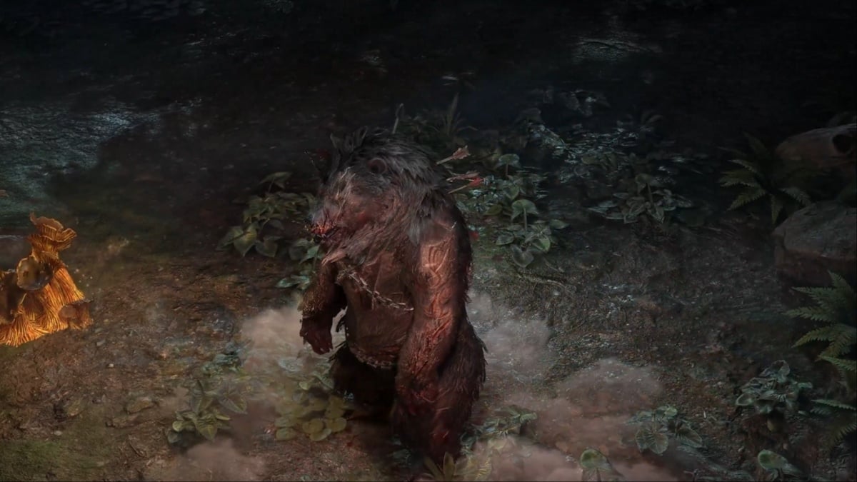 Warbear Shapeshift effect in Path of Exile 2