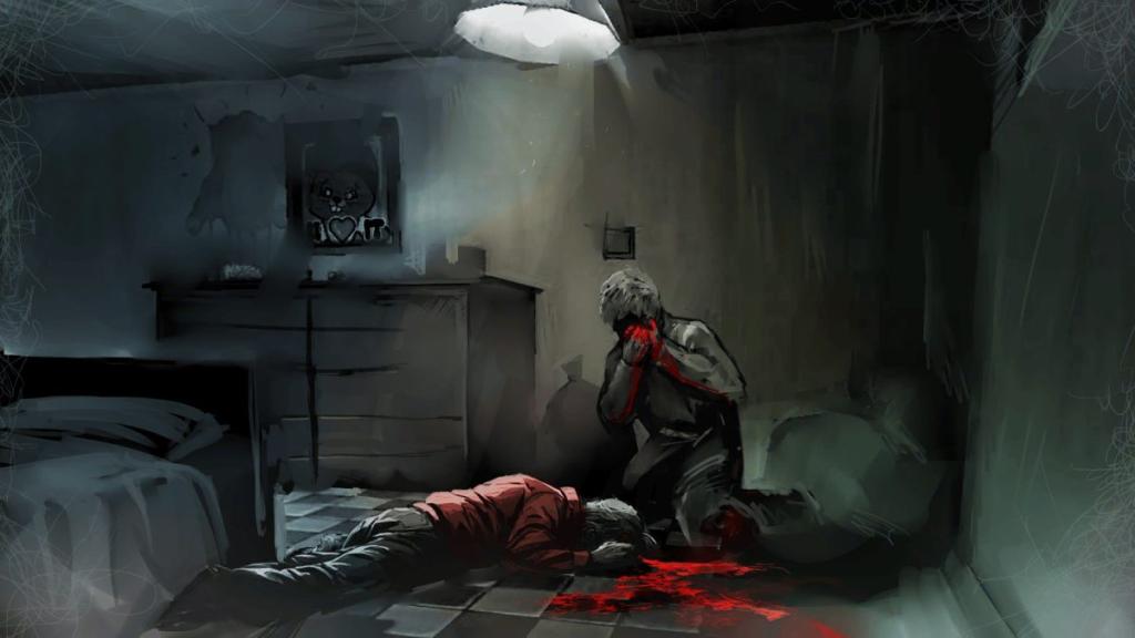 MC kneeling over Radek's body in No Means Nothing Everything's F***ed Ending