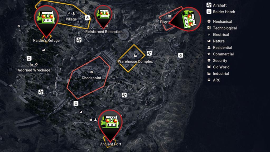 Locked Gate security code keys location