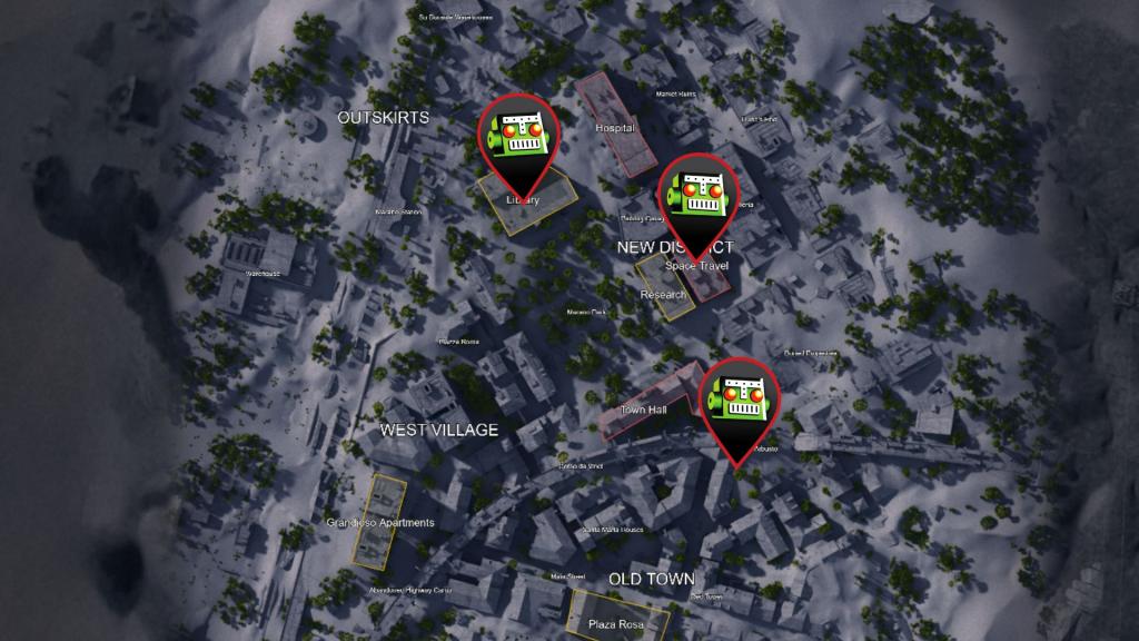 Power Bank locations on Buried City