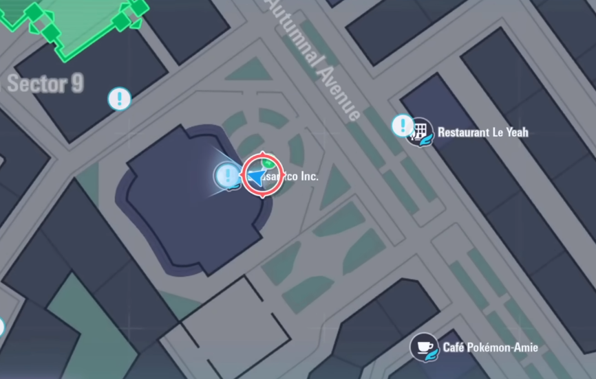 Quasartico building in Pokemon Legends Z-A