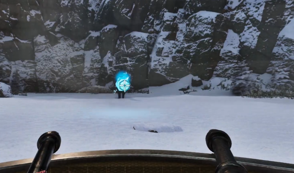 Defending the Cryolophosaurus' attack in ARK Survival Ascended