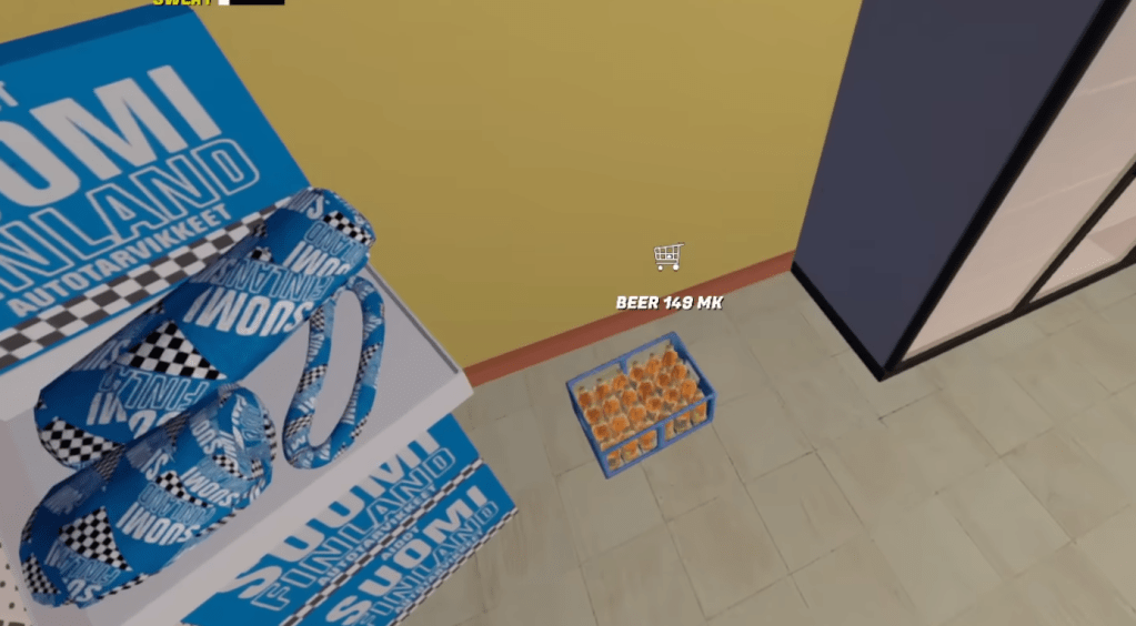 Purchasing Beer in My Winter Car