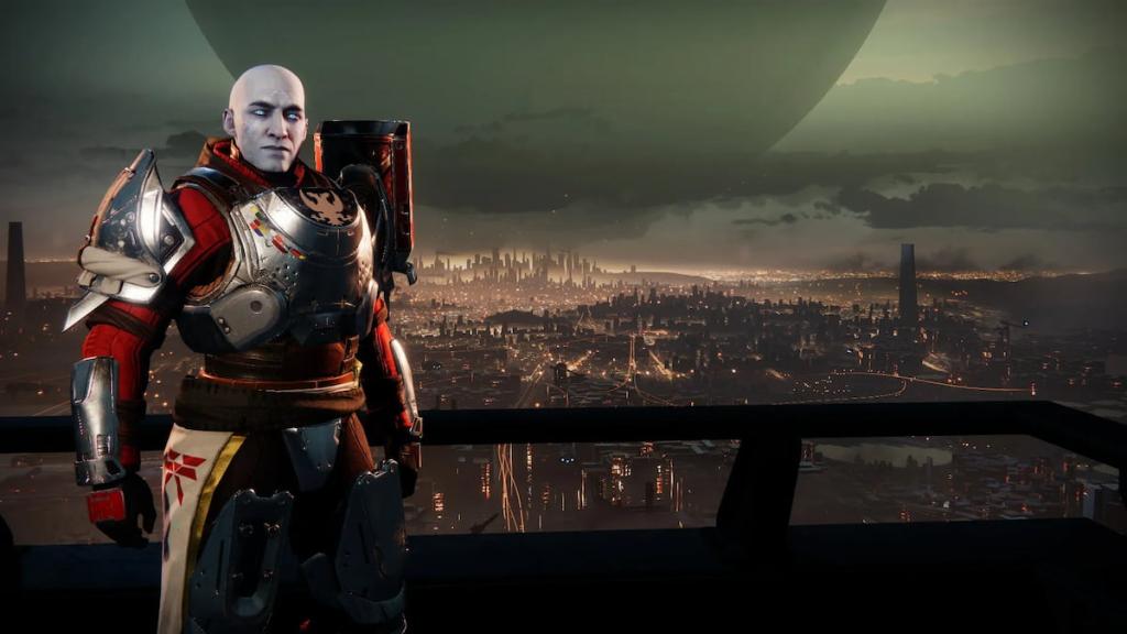 Commander Zavala on his usual perch in the Tower.