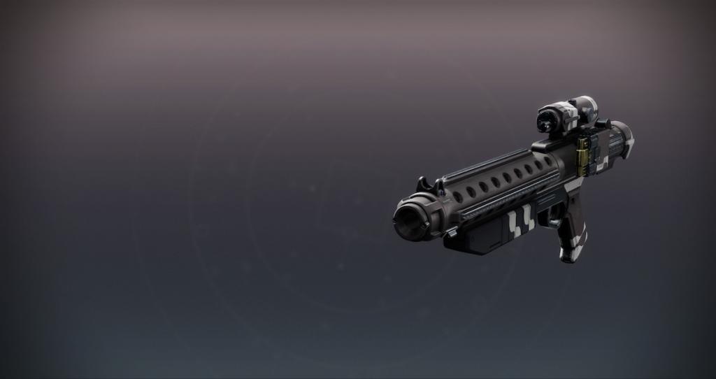 Zealous ideal, a Stormtrooper-inspired blaster rifle in Destiny 2's Equilibrium dungeon.