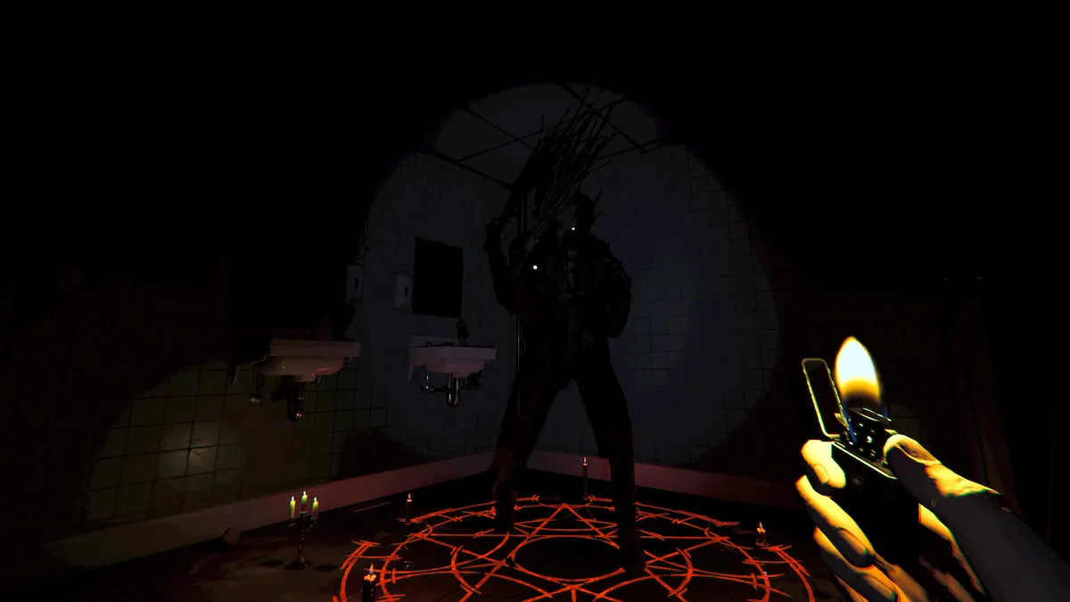 Ghost in summoning circle in phasmophobia