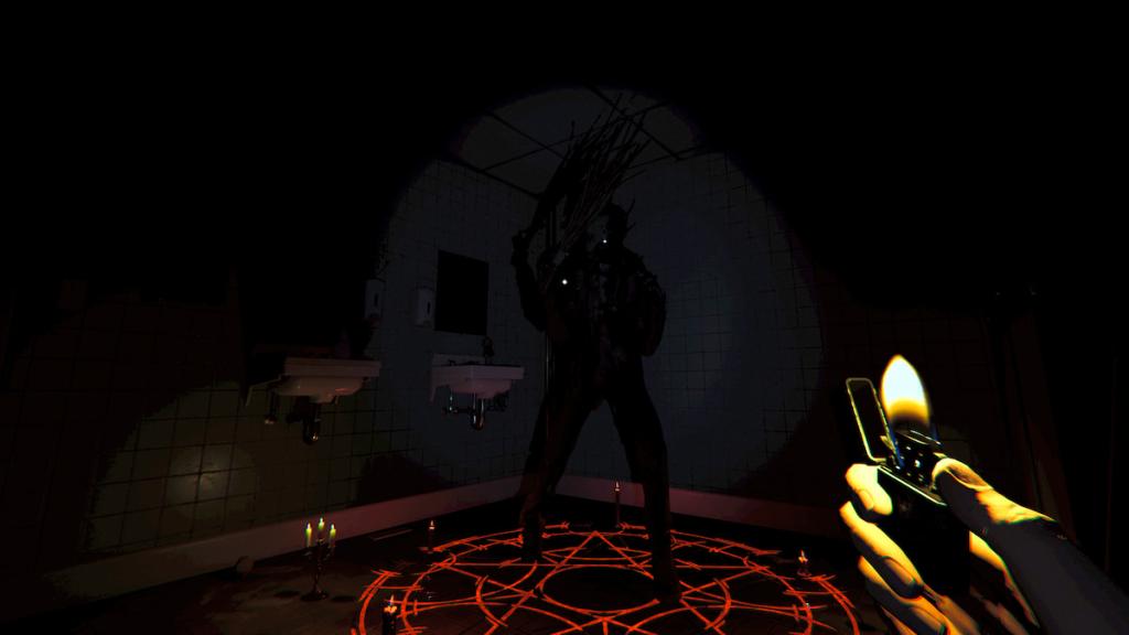 Ghost in summoning circle in phasmophobia