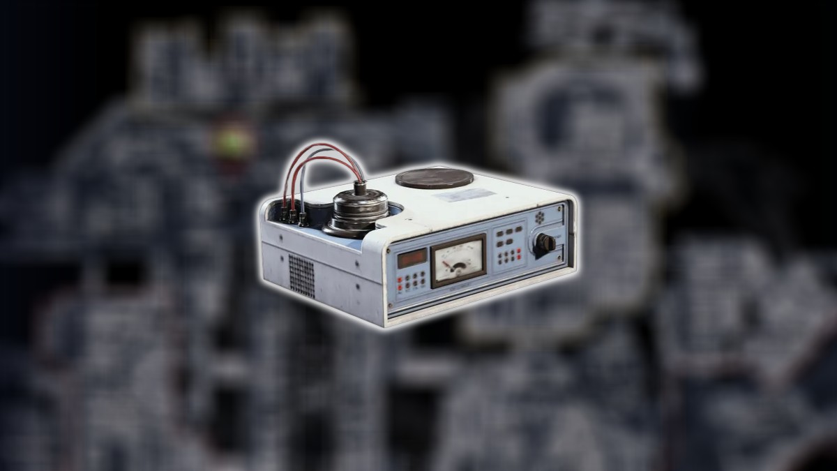 The Ion Sputter item overlaid over a partial 3D render of Stella Montis in ARC Raiders.