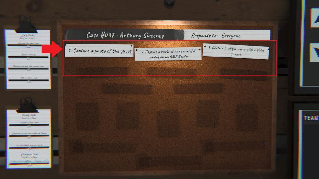 Optional objectives in phasmophobia