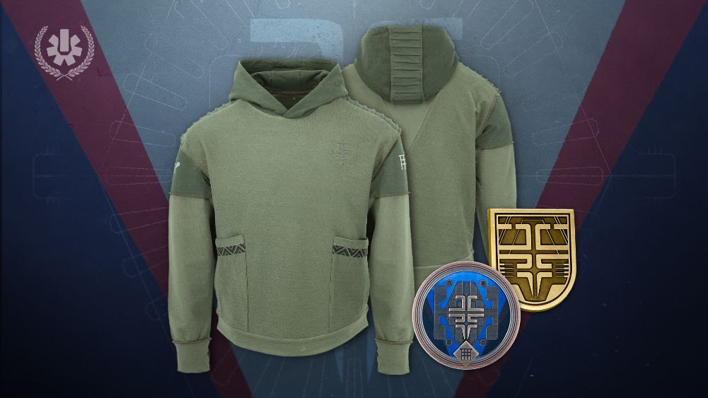 World's First Destiny 2 Equilibrium Dungeon Racing Hoodie and Pin