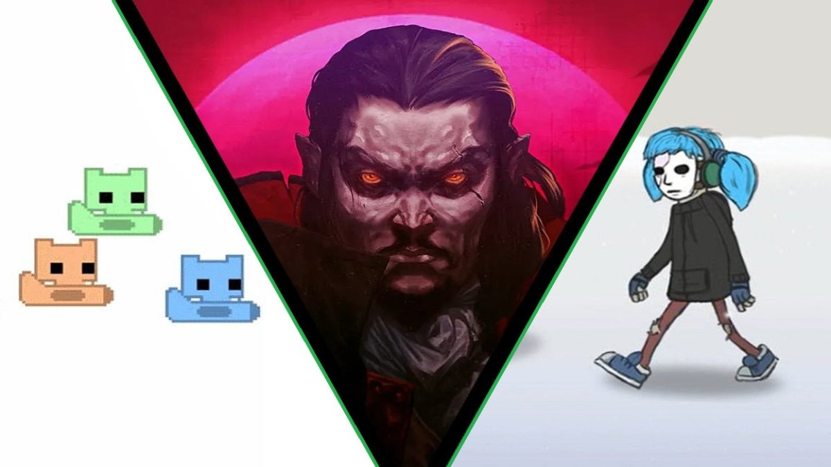 PICO PARK, Vampire Survivors, and Sally Face collage