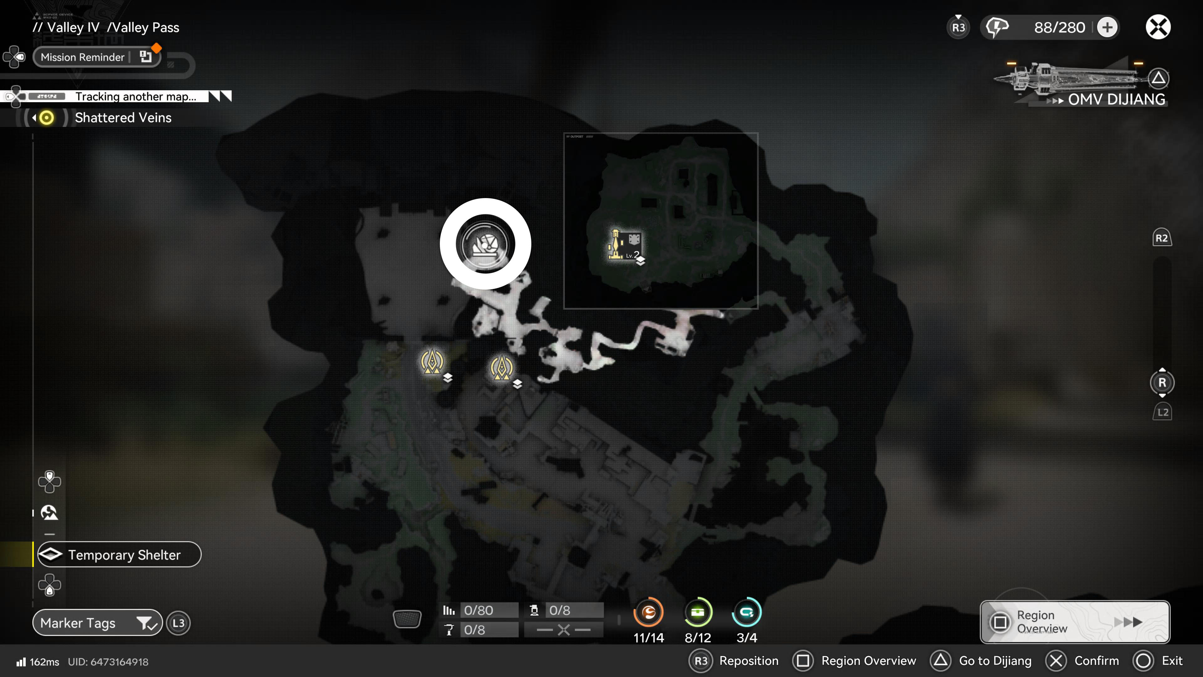 All Valley Pass Kalkonyx locations.