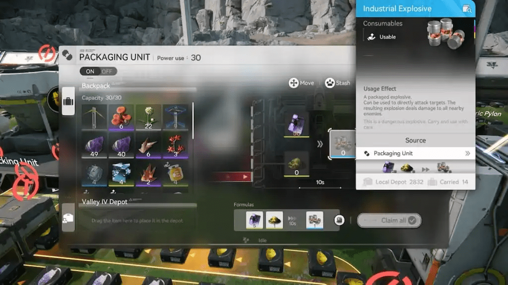 Producing Industrial Explosive in Arknights Endfield