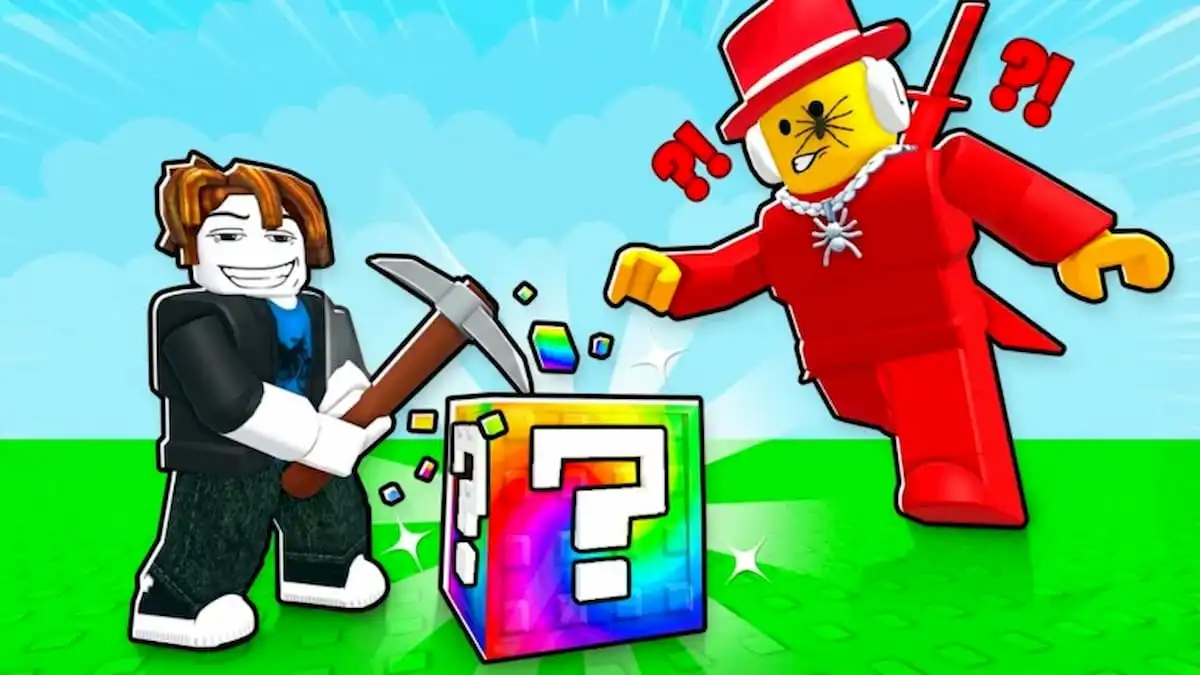 Break a Lucky Block! promo art.