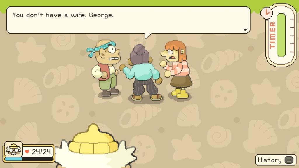 Funny dialogue in Hermit and Pig where kids talk about finding the truck driver and one exaggerates the situation by saying they have a wife when they don't