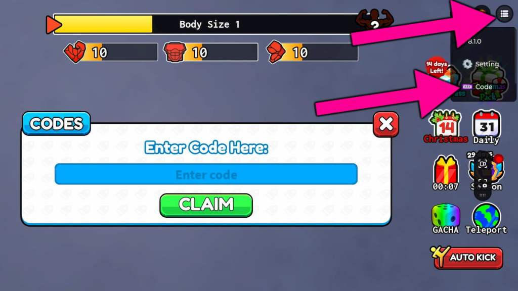 How to redeem Kick Door to Escape codes.