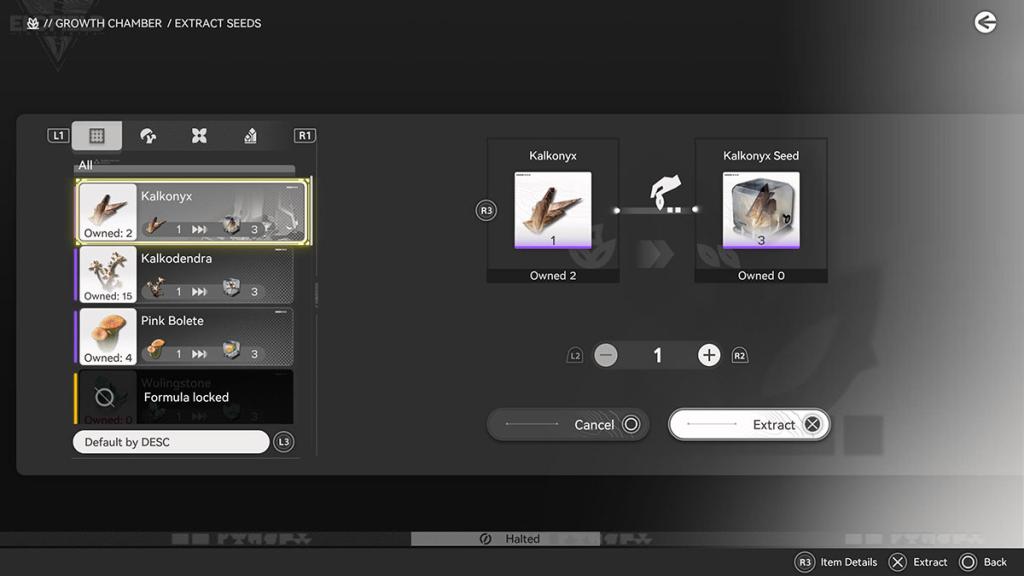 How to acquire Kalkonyx seeds with the Growing Chamber.