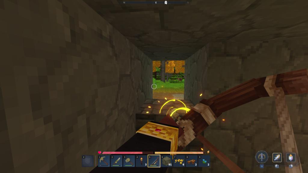 Charging an Arrow in Hytale.