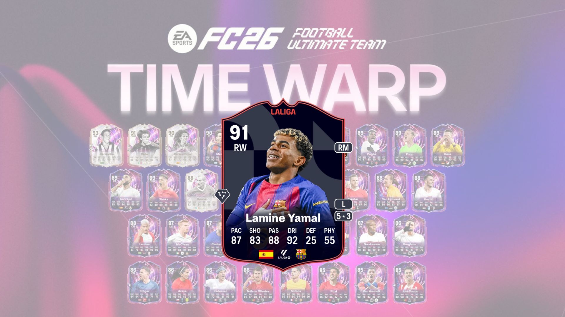 Yamal LaLiga POTM SBC card in FC 26