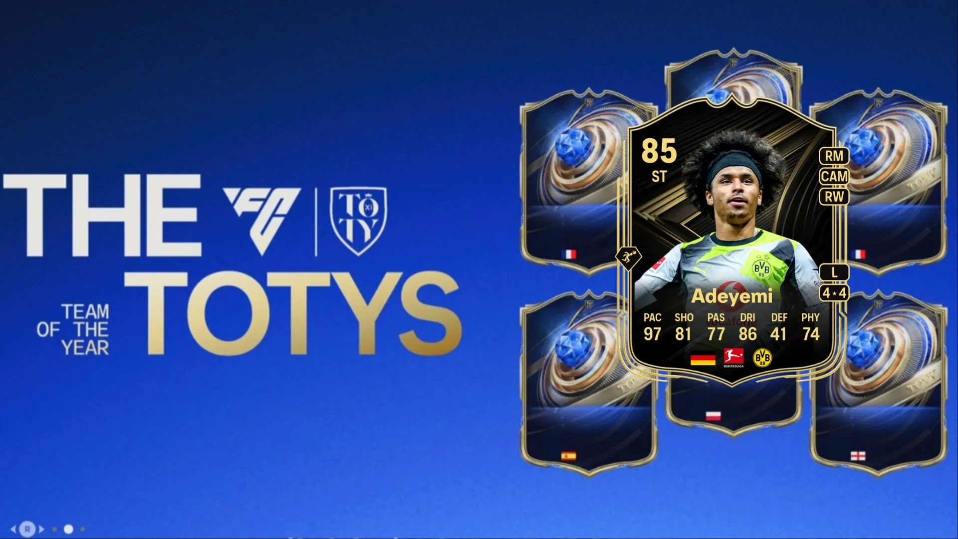 Adeyemi TOTW in Ultimate Team