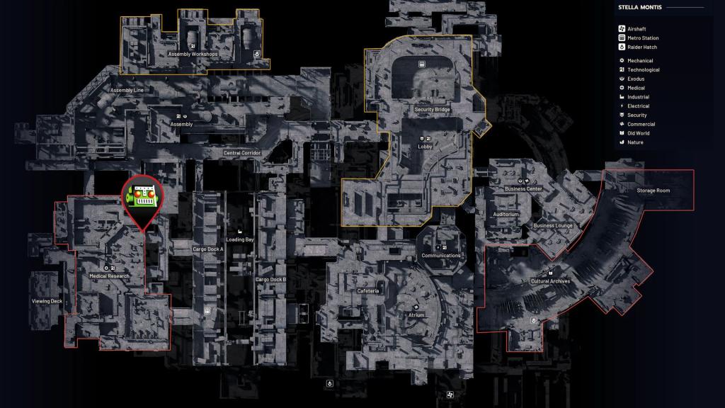 Medical Research Lab computer location in ARC Raiders