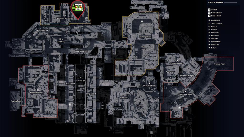 Assembly Admin computer location in ARC Raiders