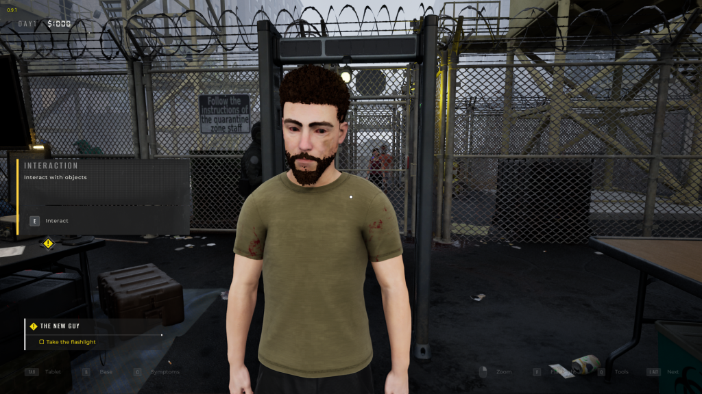 Possibly infected survivor in Quarantine Zone