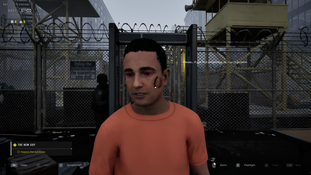 Guaranteed infected in Quarantine Zone