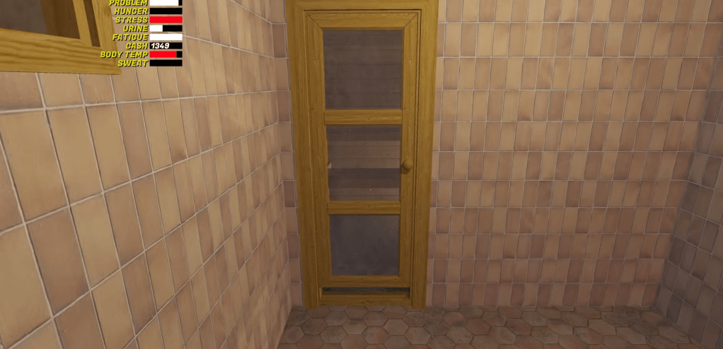 Sauna door in My Winter Car