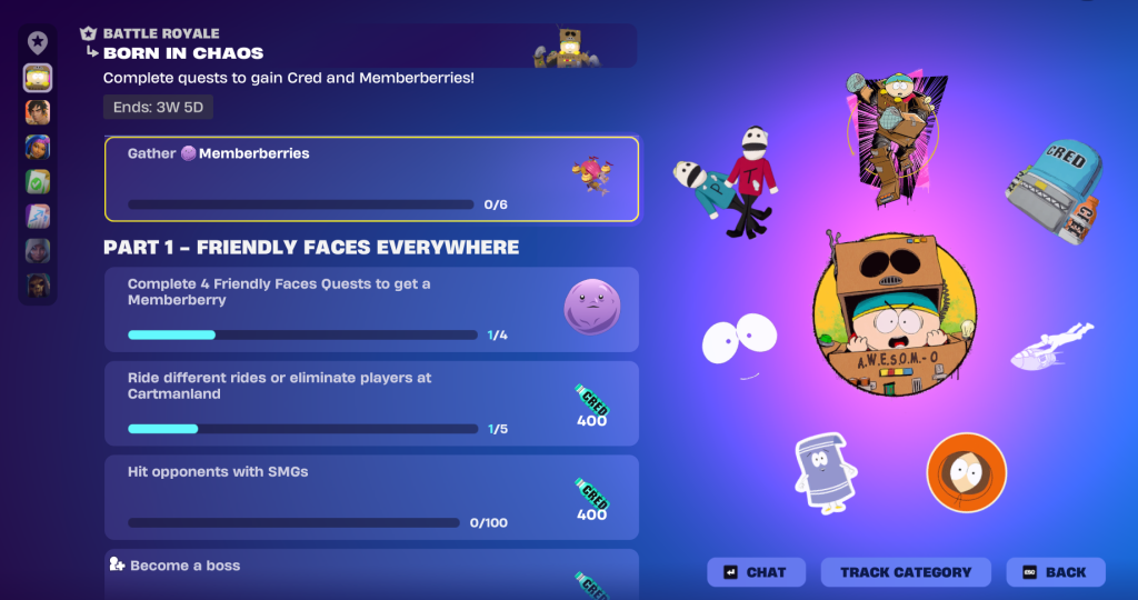 Memberberry quests in Fortnite