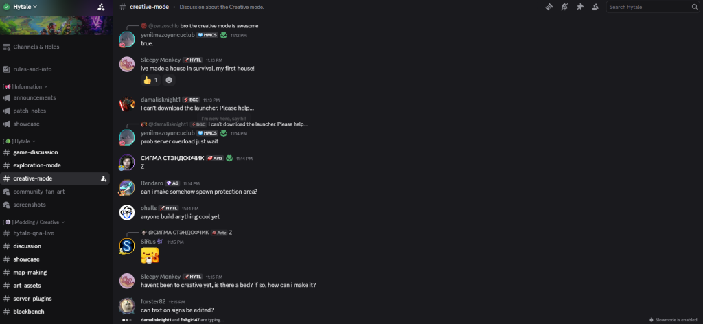 Hytale official Discord