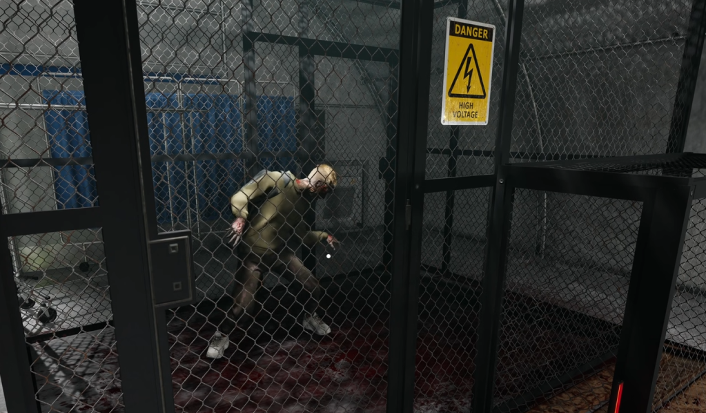 Zombie inside the cage