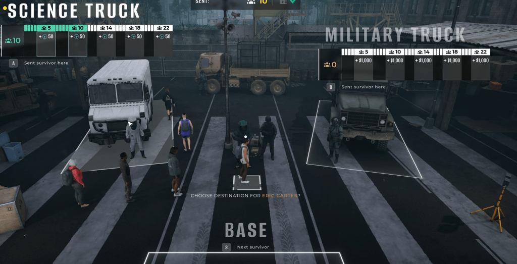 An evacuation in Quarantine Zone