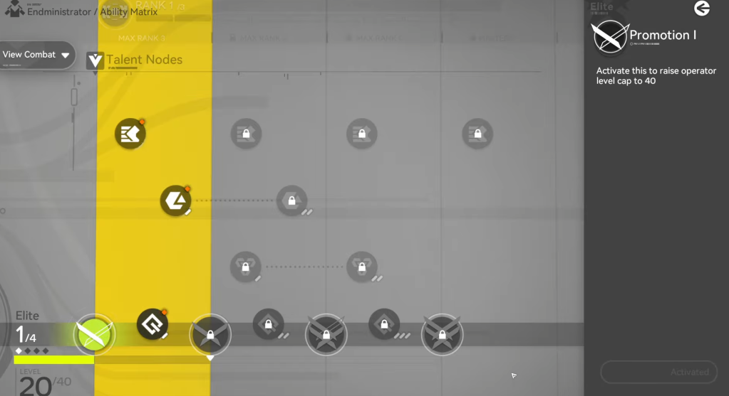 Promotion 1 for Endministrator in Arknights Endfield