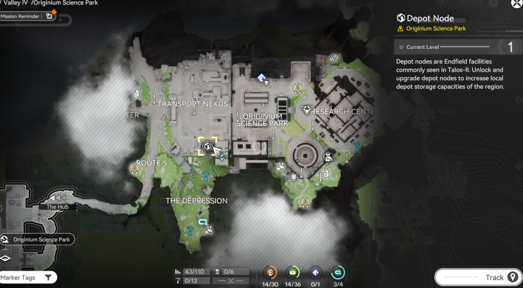 Depot Node 1 quest location