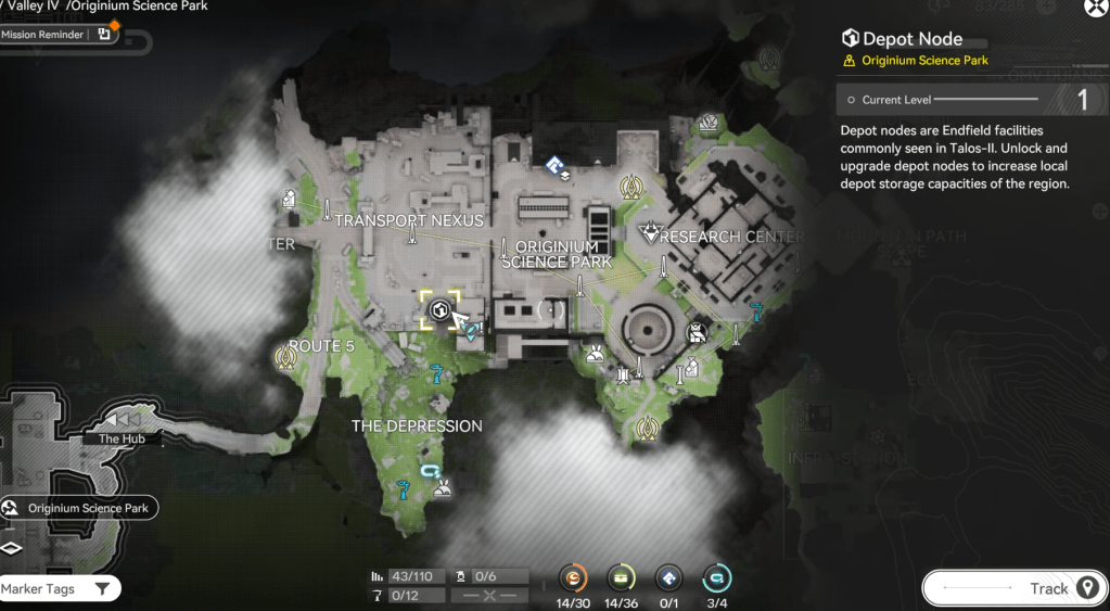 Depot Node 1 quest location