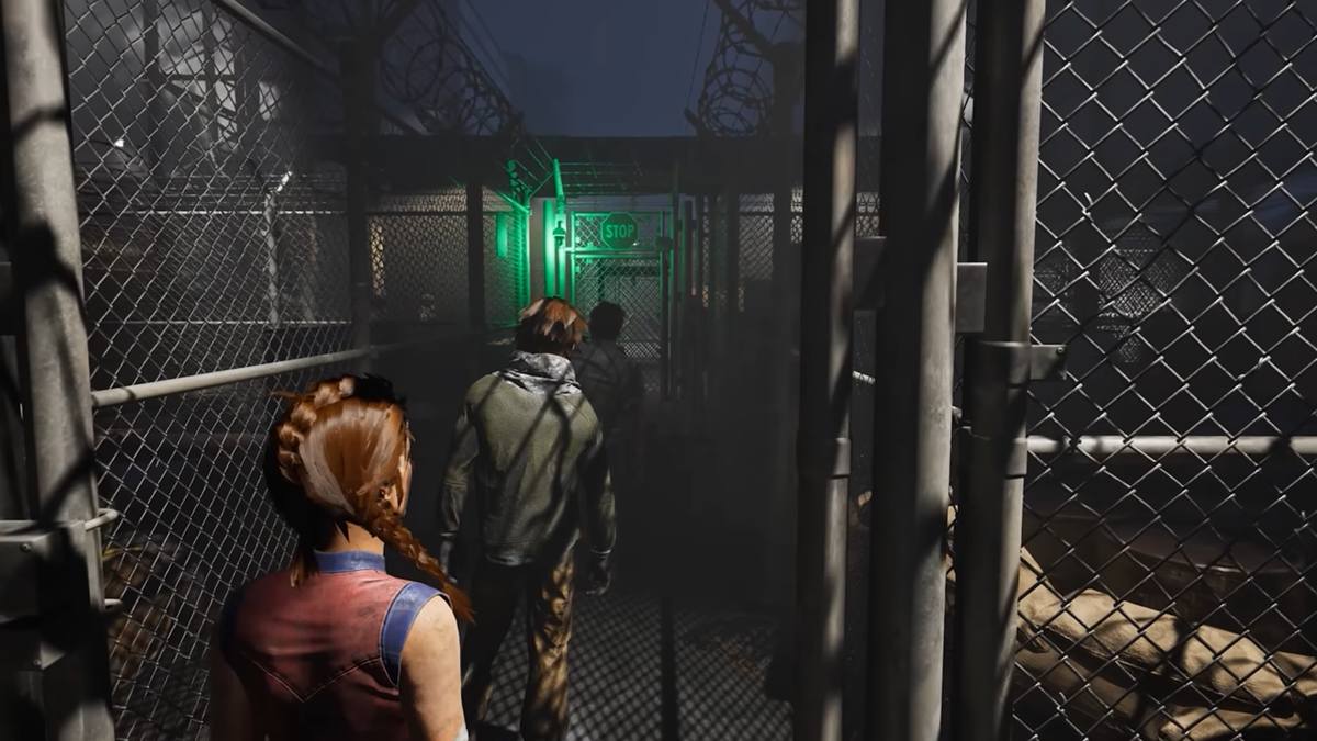 survivors lining up for inspection in checkpoint alpha