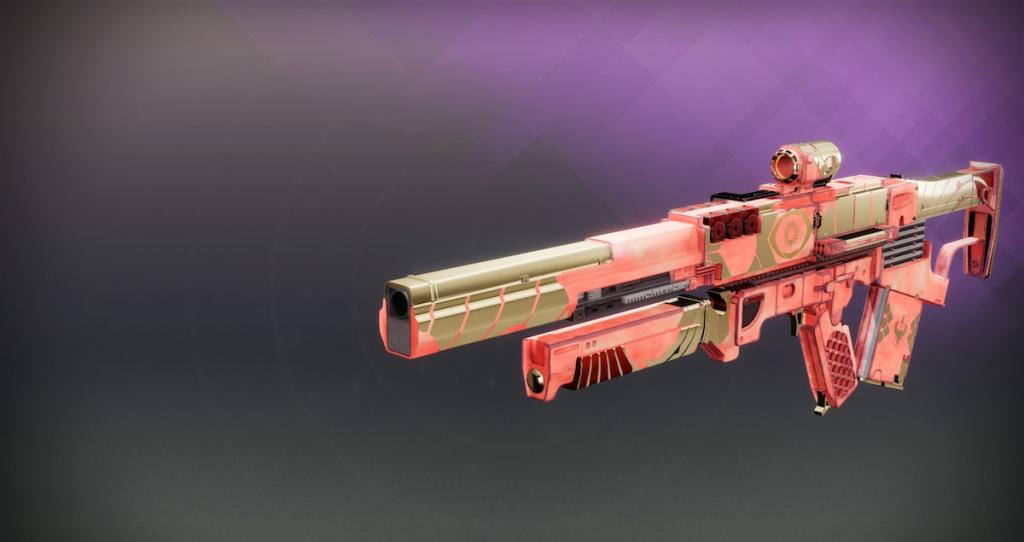 The Martlet pulse rifle, with the smoky red ornament from tier five drops in Renegades.