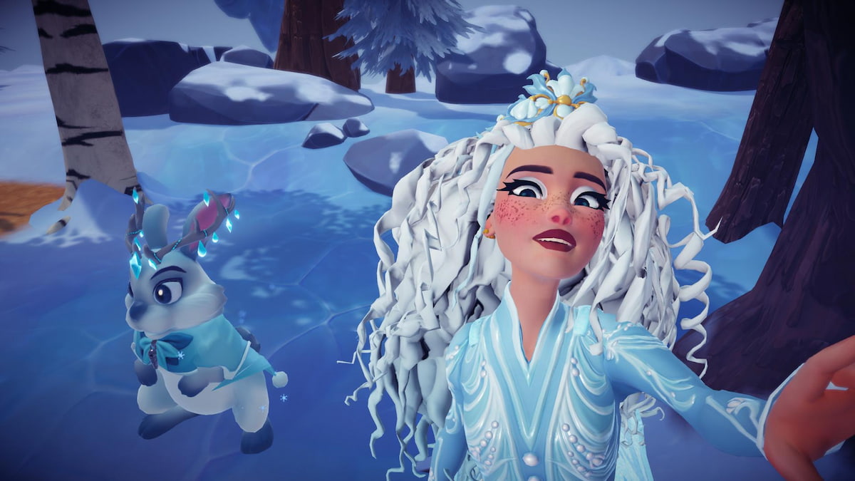 How to feed The Winter Floating Festival Frosty Rabbit in Disney Dreamlight Valley