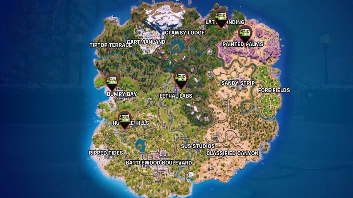All hired specialist locations in Fortnite Chapter 7, season 1 – Destructoid