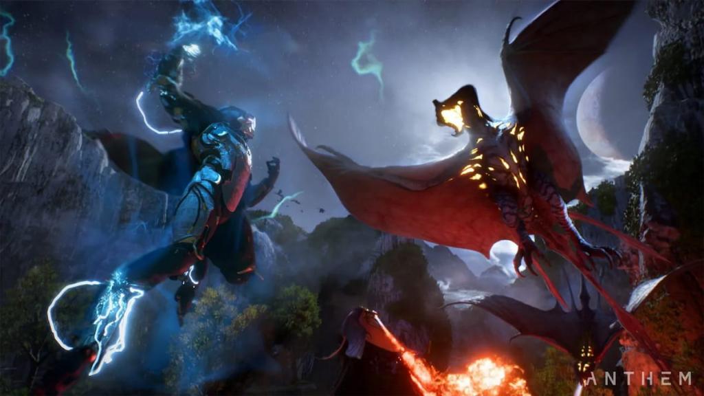 Anthem Storm fight vs. dragon