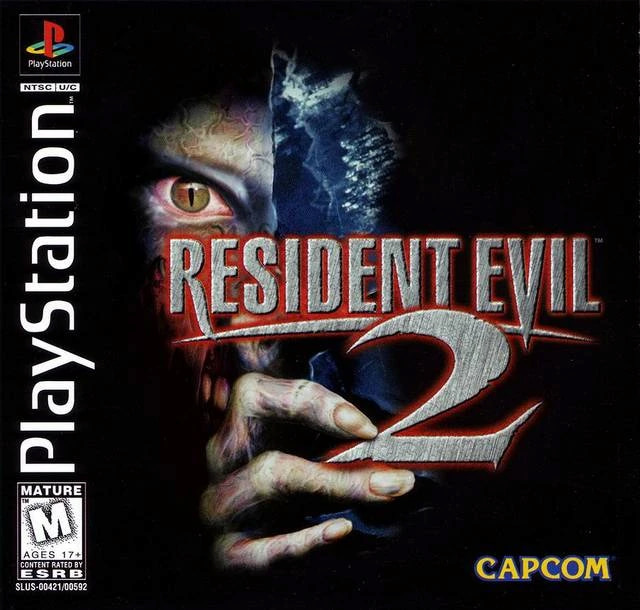 Resident Evil 2 box art PS1 NA