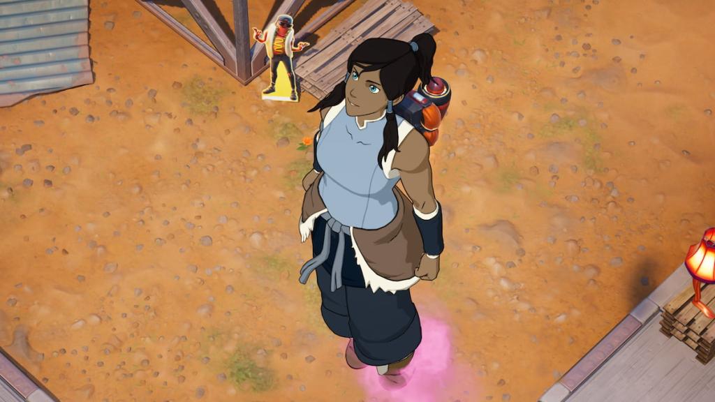 Korra flying in fortnite