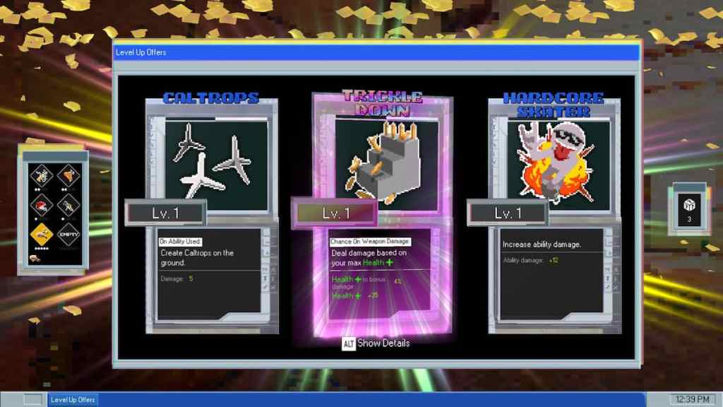 Last Man Sitting upgrade level ups